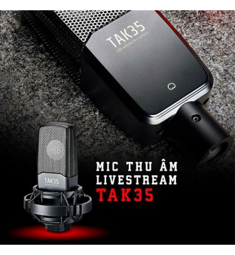 Micro thu âm livestream condenser 48v chuyen nghiep Takstar TAK35